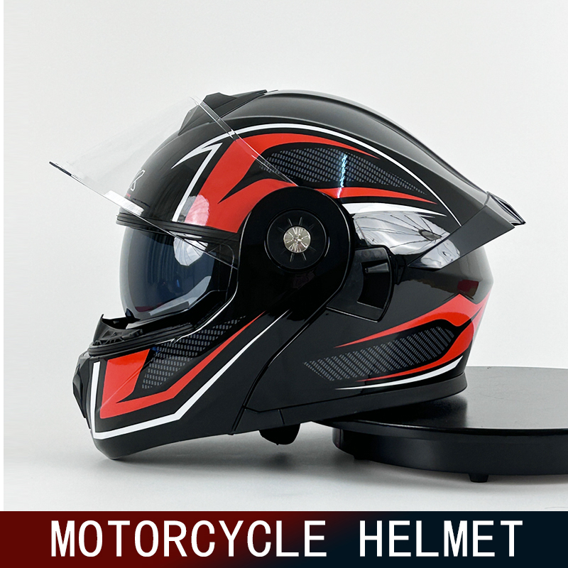 Full Face Motorcycle Helmet With Bluetooth - Motorcycle Helmet Men's and Women's Face