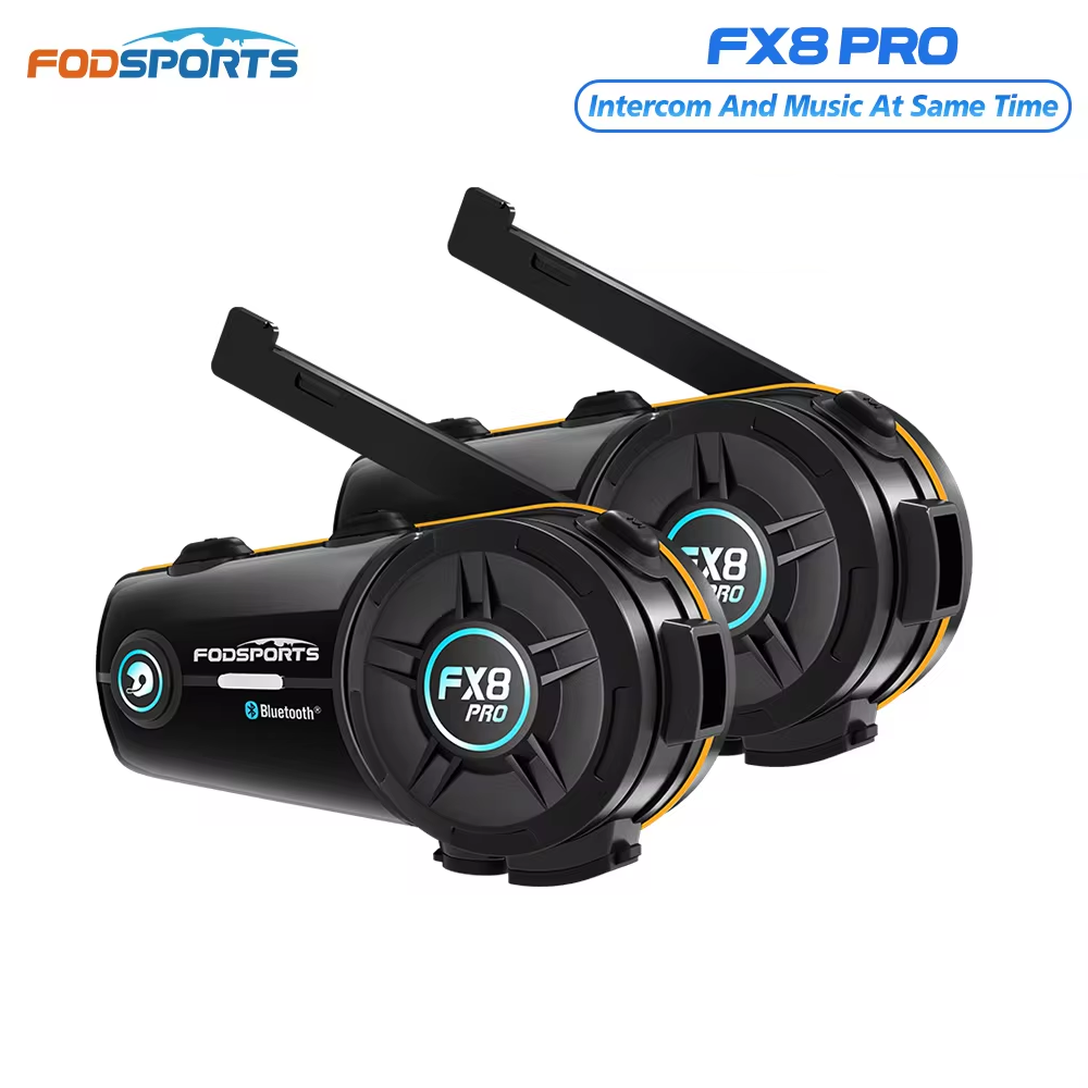 2pcs Fodsports FX8 Pro Motorcy - Universal Motorcycle Helmet Intercom Headset recension och pris