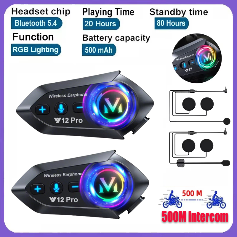 Y20 Pro 1/2x Motorcycle Interc - Universal Motorcycle Helmet Intercom Headset recension och pris