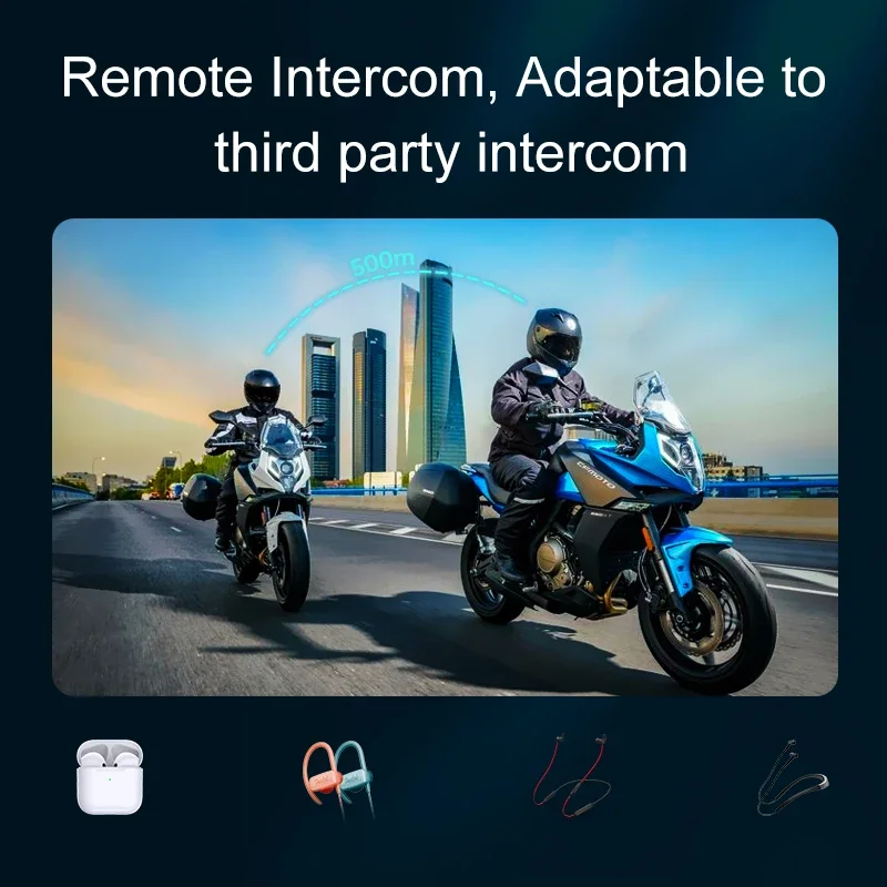 Y20 Pro 1/2x Motorcycle Interc - Universal Motorcycle Helmet Intercom Headset recension och pris