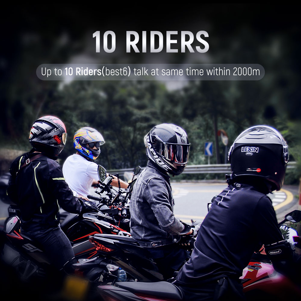 Lexin B4FM-X Bluetooth Motorcy - Universal Motorcycle Helmet Intercom Headset recension och pris