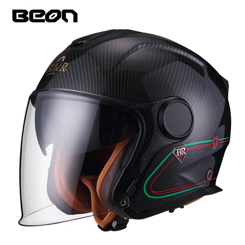 BEON BR23 Carbon Fiber 3/4 Ope - Carbon Fiber Lightweight Motorcycle Helmet recension och pris