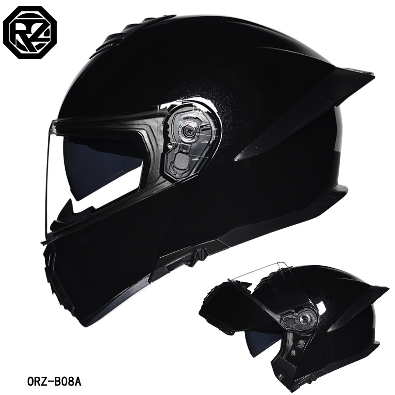 ORZ Motorcycle Helmet Dual Vis - Full Face Motorcycle Helmet With Bluetooth recension och pris