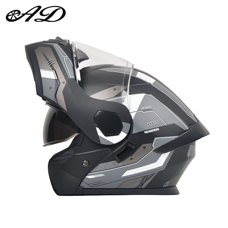 Dot Certified Ad Factory Open  - Full Face Motorcycle Helmet With Bluetooth recension och pris