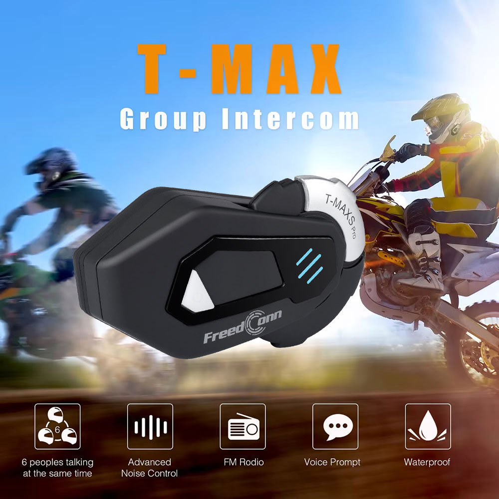 FreedConn T MAX S PRO Motorcyc - Universal Motorcycle Helmet Intercom Headset recension och pris