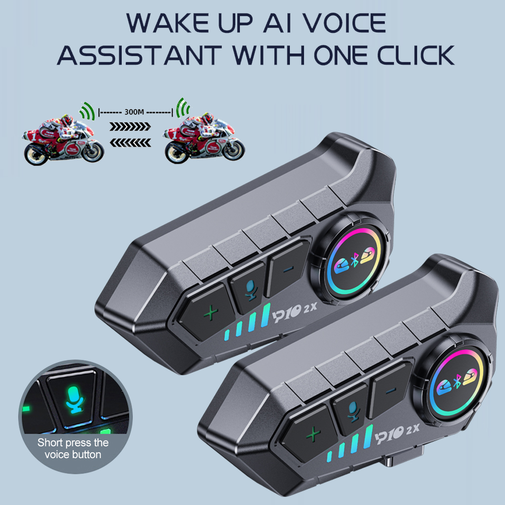 Y10 2x Motorcycle Intercom Blu - Universal Motorcycle Helmet Intercom Headset recension och pris