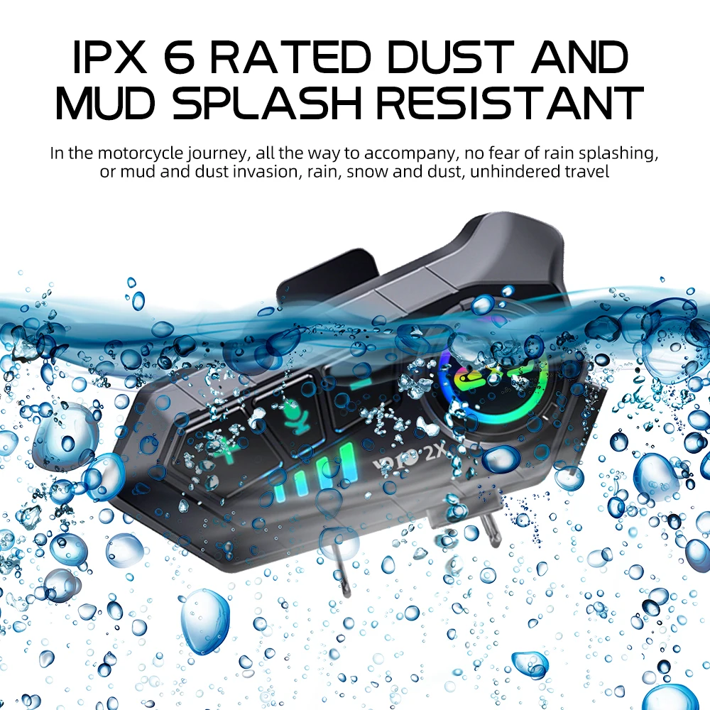 Y10 2x Motorcycle Intercom Blu - Universal Motorcycle Helmet Intercom Headset recension och pris