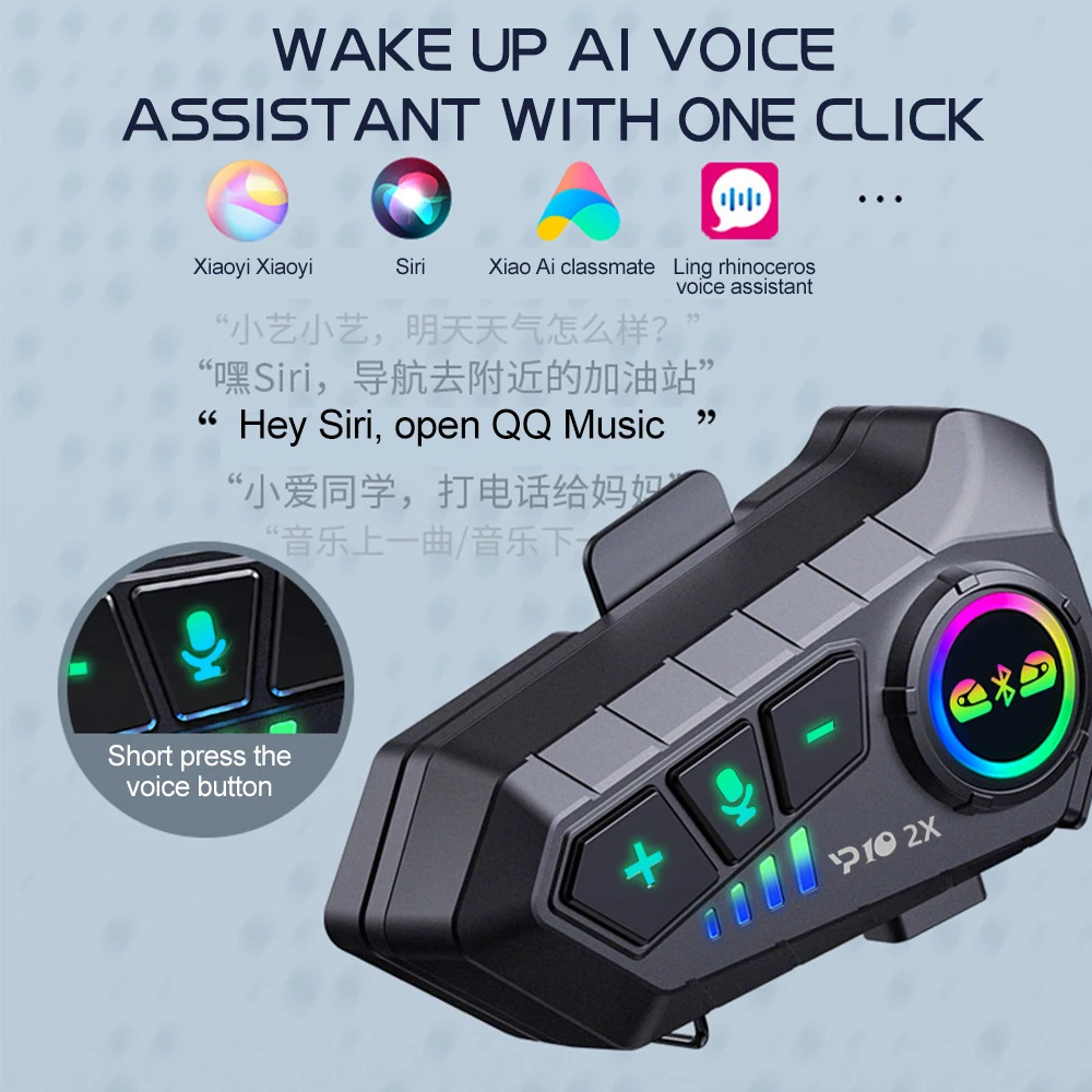 Y10 2x Motorcycle Intercom Blu - Universal Motorcycle Helmet Intercom Headset recension och pris