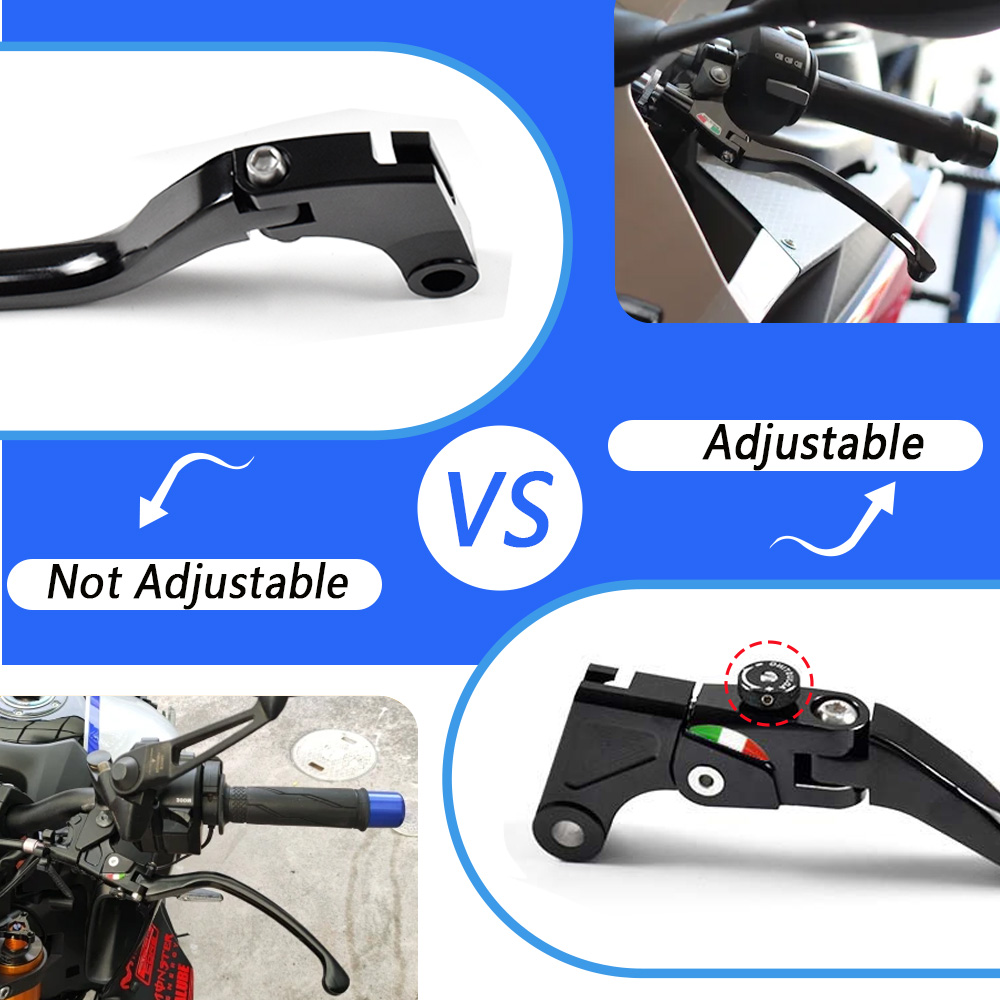 Motorcycle CNC Folding Clutch  - Cnc Aluminum Adjustable Brake Clutch Levers recension och pris