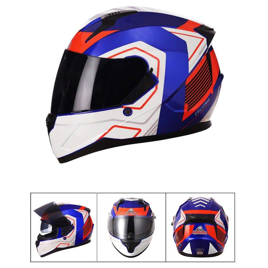 Motorcycle Helmet Full Face Do - Full Face Motorcycle Helmet With Bluetooth recension och pris