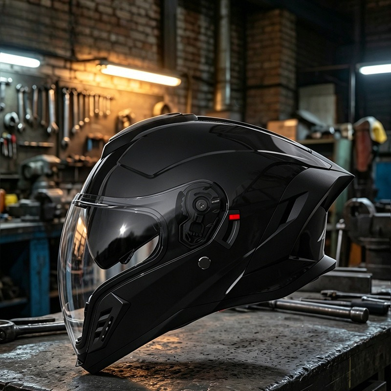 Motorcycle Helmet Four Seasons - Full Face Motorcycle Helmet With Bluetooth recension och pris