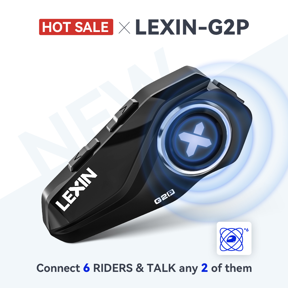Lexin G2P Motorcycle Intercom  - Universal Motorcycle Helmet Intercom Headset recension och pris
