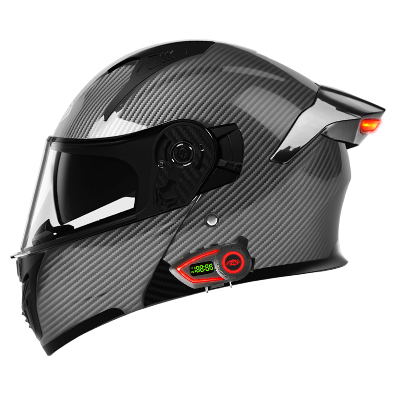 ABS Material Motorcycle Helmet - Full Face Motorcycle Helmet With Bluetooth recension och pris