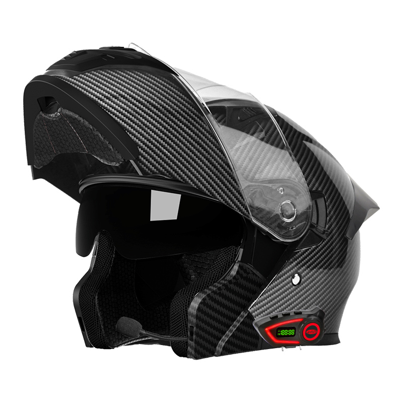 ABS Material Motorcycle Helmet - Full Face Motorcycle Helmet With Bluetooth recension och pris