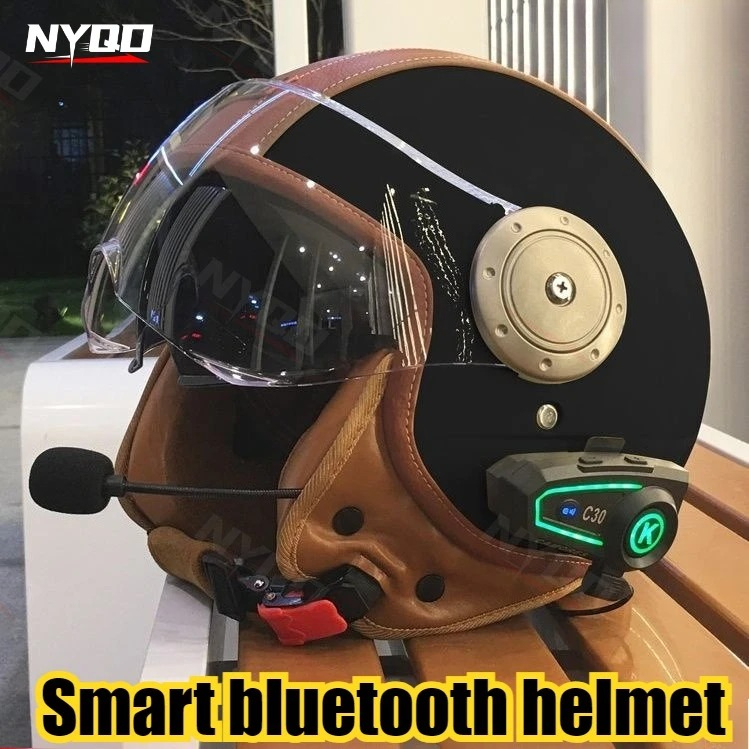 Electric Motorcycle Double Mir - Full Face Motorcycle Helmet With Bluetooth recension och pris